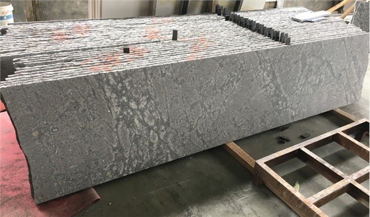 Silver Fox Granite Slab Honed
