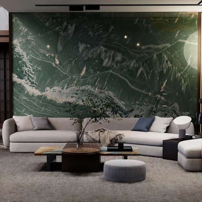 Maestro Green Quartzite Living Room